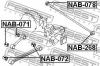 FEBEST NAB071 САЙЛЕНБЛОК ЗАДНЕЙ ПРОДОЛЬНОЙ ТЯГИ