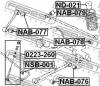 FEBEST NAB076 САЙЛЕНБЛОК ЗАДНЕЙ ПРОДОЛЬНОЙ ТЯГИ