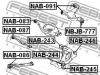 FEBEST NAB083 САЙЛЕНБЛОК ЗАДНЕГО РЫЧАГА (NISSAN 350Z (Z33) 2002- NISSAN INFINITI G35 (V35) 2002-2007 NISSAN SKYLIN
