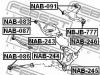 FEBEST NAB091 САЙЛЕНБЛОК ЗАДНЕГО ВЕРХНЕГО РЫЧАГА (NISSAN 350Z (Z33) 2002- NISSAN INFINITI G35 (V35) 2002-2007 NISS