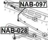 FEBEST NAB-097 САЙЛЕНБЛОК ЗАДНЕЙ ПРОДОЛЬНОЙ ТЯГИ