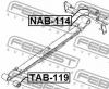 FEBEST NAB-114 Сайленблок задней рессоры