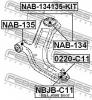 FEBEST NAB-134 Сайлентблок переднего рычага