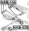 FEBEST NAB156 САЙЛЕНБЛОК ЗАДНЕЙ ПОПЕРЕЧНОЙ ТЯГИ NAB156 [13]