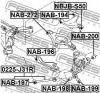 FEBEST NAB200 САЙЛЕНБЛОК ЗАДНЕЙ ЦАПФЫ