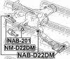 FEBEST NAB-201 Сайлентблок переднего дифференциала