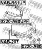 FEBEST NAB-207 Сайлентблок переднего нижнего рычага