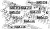 FEBEST NAB253 САЙЛЕНБЛОК ЗАДНЕЙ ТЯГИ (NISSAN ELGRAND E50 1997-2002) FEBEST