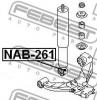 FEBEST NAB261 САЙЛЕНБЛОК ПЕРЕДНЕГО АМОРТИЗАТОРА (ISUZU COMO JVWE25 2001- NISSAN CARAVAN/HOMY E25 2001- NISSAN URVA