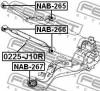 FEBEST NAB266 САЙЛЕНБЛОК ЗАДНЕГО ПОПЕРЕЧНОГО РЫЧАГА (NISSAN DUALIS JAPAN (J10) 2007- NISSAN QASHQAI J10F 2006- NIS