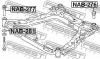 FEBEST NAB276 САЙЛЕНБЛОК ПОДРАМНИКА ЗАДНИЙ (NISSAN QASHQAI J10F 2006- NISSAN QASHQAI J10F 4WD 2006- NISSAN QASHQAI