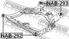 FEBEST NAB-292 Сайлентблок подрамника передний