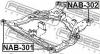 FEBEST NAB302 САЙЛЕНБЛОК ПОДРАМНИКА ЗАДНИЙ (NISSAN TEANA (PRC) J31Z 2004-2008: NISSAN TEANA J31 2003-2008) FEBEST