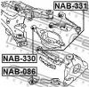 FEBEST NAB331 Сайленблок задней поперечной тяги (infiniti fx35/5