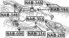 FEBEST NAB-345 Сайлентблок задн балки NAB-345