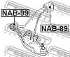 FEBEST NAB89 САЙЛЕНБЛОК ЗАДНИЙ ПЕРЕДНЕГО РЫЧАГА