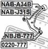 FEBEST NABA34B САЙЛЕНБЛОК ЗАДНИЙ ПЕРЕДНЕГО РЫЧАГА (ГИДРАВЛИЧЕСКИЙ)