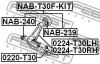 FEBEST NAB-T30F-KIT Сайленблок переднего рычага комплект (гидравлический)