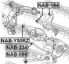 FEBEST NAB-Y50RZ Сайлентблок заднего рычага
