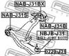 FEBEST NBJBJ31 ПЫЛЬНИК ОПОРЫ ШАРОВОЙ НИЖНЕГО РЫЧАГА