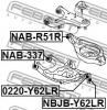 FEBEST NBJB-Y62LR Пыльник опоры шаровой заднего нижнего рычага