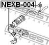FEBEST NEXB-004 Кронштейн крепления глушителя