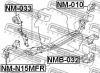 FEBEST NM-010 Подушка двигателя задняя