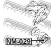 FEBEST NM029 NM-029_подушка двиг.задн./ Nissan Sunny B15/Almera N16 00-05