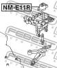 FEBEST NME11R ПОДУШКА ДВИГАТЕЛЯ ЗАДНЯЯ