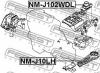 FEBEST NM-J102WDL Подушка коробки скоростей