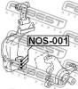 FEBEST NOS-001 Подшипник рычага растяжки/к-т