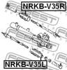 FEBEST NRKBV35R ПЫЛЬНИК РУЛЕВОЙ РЕЙКИ ПРАВЫЙ