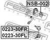 FEBEST NSB-002 Втулка стабилизатора передняя