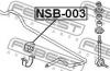 FEBEST NSB003 ВТУЛКА ПЕРЕДНЕГО СТАБИЛИЗАТОРА D26.5