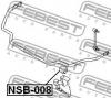 FEBEST NSB008 ВТУЛКА ПЕРЕДНЕГО СТАБИЛИЗАТОРА D27