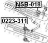 FEBEST NSB018 ВТУЛКА ЗАДНЕГО СТАБИЛИЗАТОРА D18