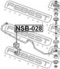 FEBEST NSB-028 Втулка заднего стабилизатора