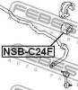 FEBEST NSB-C24F Втулка переднего стабилизатора