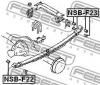 FEBEST NSB-F22 ВТУЛКА РЕССОРЫ () FEBEST