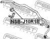 FEBEST NSBJ10R18 ВТУЛКА ЗАДНЕГО СТАБИЛИЗАТОРА D18