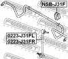 FEBEST NSBJ31F ВТУЛКА ПЕРЕДНЕГО СТАБИЛИЗАТОРА D22