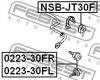 FEBEST NSBJT30F ВТУЛКА ПЕРЕДНЕГО СТАБИЛИЗАТОРА D25 (NISSAN INFINITI FX35/FX45 S50 2002- NISSAN X-TRAIL T30 2000-2006