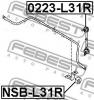 FEBEST NSB-L31R Втулка заднего стабилизатора