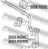 FEBEST NSB-R52R Втулка заднего стабилизатора d26