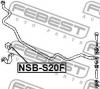 FEBEST NSBS20F Втулка переднего стабилизатора