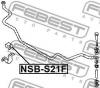 FEBEST NSB-S21F Втулка переднего стабилизатора