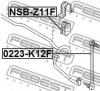 FEBEST NSB-Z11F Втулка стабилизатора NSB-Z11F