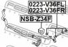 FEBEST NSB-Z34F Втулка переднего стабилизатора d26