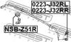 FEBEST NSBZ51R ВТУЛКА ЗАДНЕГО СТАБИЛИЗАТОРА D20 NSBZ51R [13]