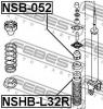 FEBEST NSHB-L32R ПЫЛЬНИК ЗАДНЕГО АМОРТИЗАТОРА
